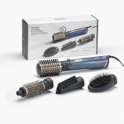 BaByliss Style Pro 1000 AS965E Κεραμική Ηλεκτρική Βούρτσα με Αέρα & Περιστρεφόμενη Κεφαλή για Ίσιωμα και Μπούκλες 1000W