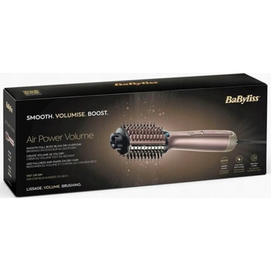 Babyliss Airpower Volume AS95E Κεραμική Ηλεκτρική Βούρτσα με Αέρα για Ίσιωμα 1000W