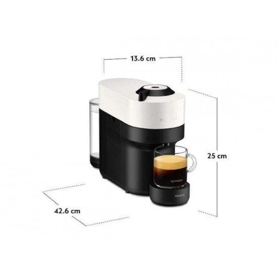 Krups Nespresso Vertuo Pop Καφετιέρα Espresso (XN920110) Coconut White