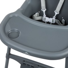Bebe Confort Meely Καρεκλάκι Φαγητού 2 in 1 με Ρυθμιζόμενο Ύψος Dark Grey