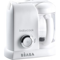 Beaba Babycook Solo Βρεφικός Ατμομάγειρας με Μπλέντερ 1.1lt (912675) White/Silver