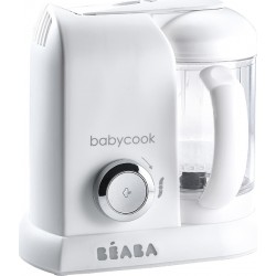 Beaba Babycook Solo Βρεφικός Ατμομάγειρας με Μπλέντερ 1.1lt (912675) White/Silver