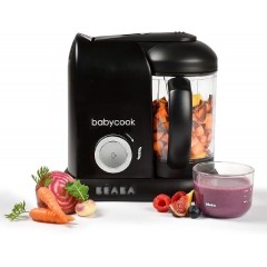 Beaba Babycook Solo 4-in-1 Βρεφικός Ατμομάγειρας με Μπλέντερ 1.1lt (912791) Black