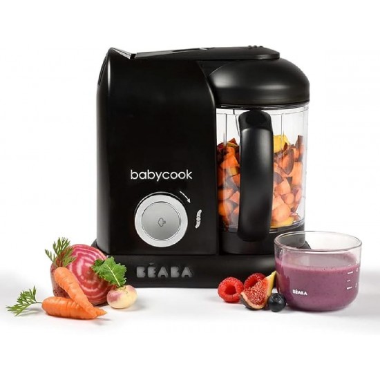 Beaba Babycook Solo 4-in-1 Βρεφικός Ατμομάγειρας με Μπλέντερ 1.1lt (912791) Black