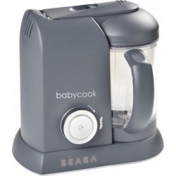 Beaba Babycook Solo 4-in-1 Βρεφικός Ατμομάγειρας με Μπλέντερ 1.1lt (85166050) Dark Grey