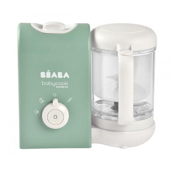 Beaba Babycook Express Βρεφικός Ατμομάγειρας με Μπλέντερ 1.25lt Sage Green