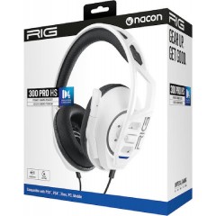 Nacon 300 PRO HS Over Ear Gaming Headset με σύνδεση 3.5mm Λευκό