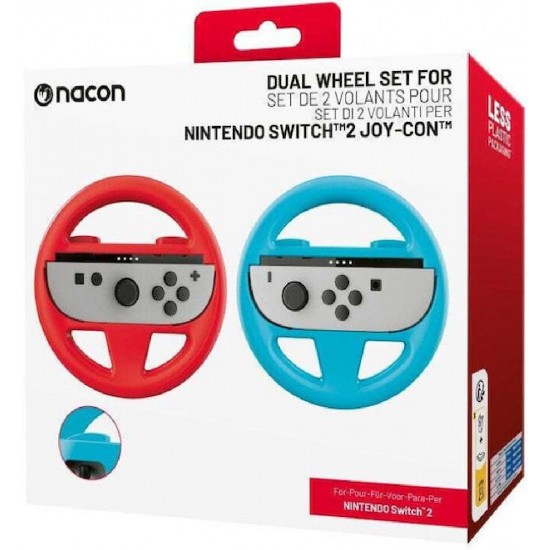 Nacon Dual Wheel Set For Nintendo Switch 2 Joy-Con Red/Blue