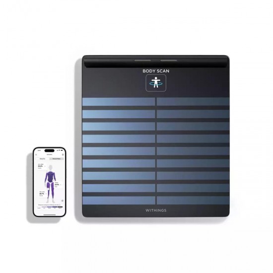 Withings Smart Ζυγαριά με Λιπομετρητή σε Μαύρο χρώμα WBS08