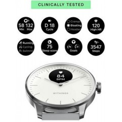 Withings ScanWatch Light Stainless Steel 37mm White / Silver