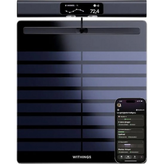 Withings Bodyscan 2 Smart Ζυγαριά με Λιπομετρητή & Bluetooth Μαύρη
