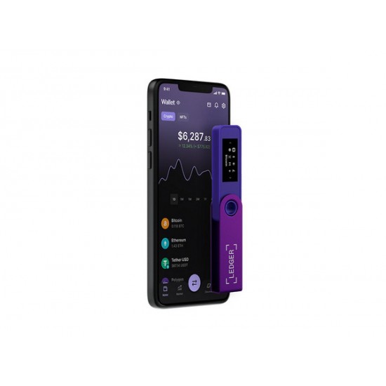 Ledger Nano S Plus Cryptocurrency Wallet (LEDGERSPLUSAP) Amethyst Purple