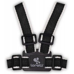 Lorelli Safety Harness με Ιμάντα Στήριξης για 6+ μηνών (10010050002) Μαύρο