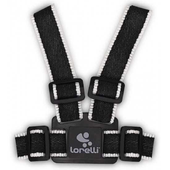 Lorelli Safety Harness με Ιμάντα Στήριξης για 6+ μηνών (10010050002) Μαύρο