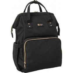 Kikka Boo Τσάντα-Αλλαξιέρα Πλάτης Siena Black - Gold 27x21x42εκ. (31108020020)
