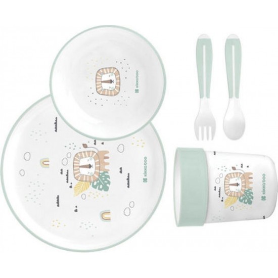 Kikka Boo Savanna Σετ Φαγητού 5τμχ για 6+ μηνών (31302040138) Πράσινο