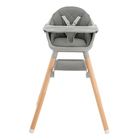 Kikka Boo Woody Καρεκλάκι Φαγητού 2 in 1 Γκρι (31003050016)