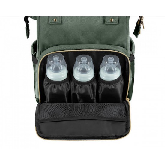 Kikka Boo Τσάντα-Αλλαξιέρα Πλάτης Siena Πράσινη 41x32x41εκ. (31108020115)