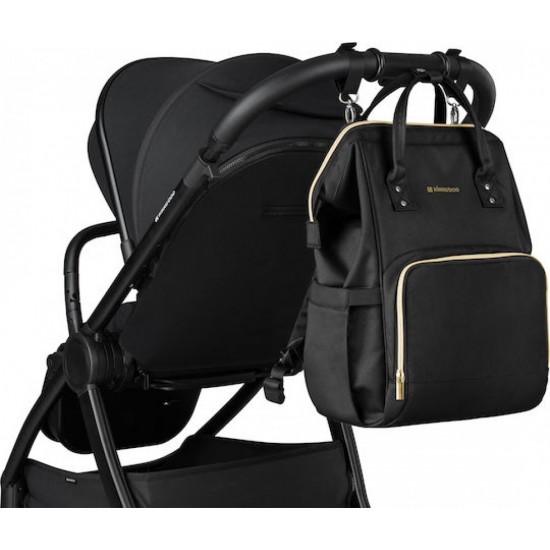 Kikka Boo Τσάντα-Αλλαξιέρα Πλάτης Siena Black & Gold (31108020110)