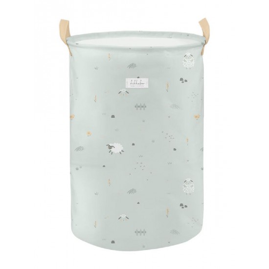 Kikka Boo Παιδικό Καλάθι Αποθήκευσης από Ύφασμα Sleepy Sheep Πράσινο 50x35cm (31108030033)