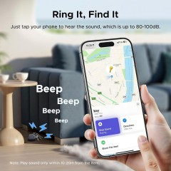 Ugreen (45297X) FineTrack (4 Pack) Tracker Compatible with Apple Find My (iOS Only)
