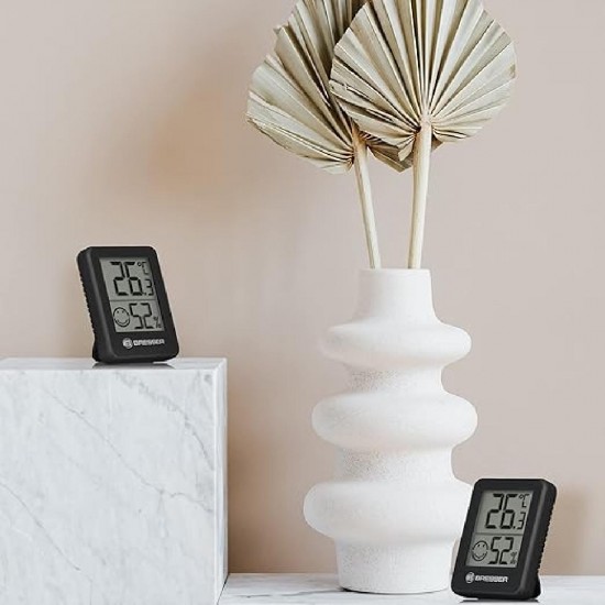 Bresser Thermo-Hygrometer Indicator Set of 3 (7000010CM3000) Black