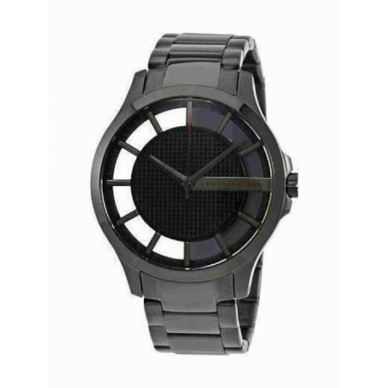 Armani Exchange 46mm Μπαταρίας με Ασημί Μεταλλικό Μπρασελέ (AX2189)