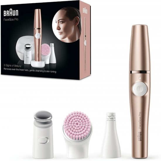 Braun FaceSpa Pro 921 Facial Epilator 3-in-1 Bronze