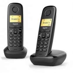 Gigaset A270 Ασύρματο Τηλέφωνο Duo (L36852-H2812-D201) Μαύρο
