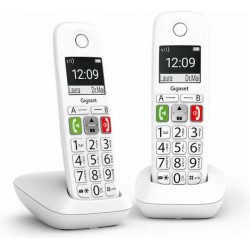 Gigaset E290 Ασύρματο Τηλέφωνο Duo με Ελληνικό Μενού Λευκό