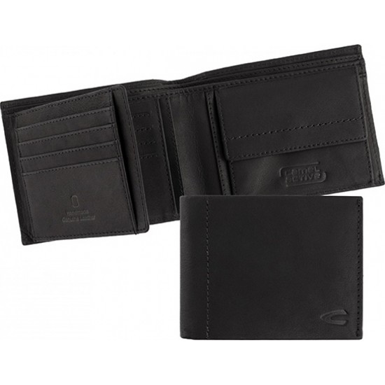 Camel Active Calgary Δερμάτινο Ανδρικό Πορτοφόλι με RFID (253-704-60) Μαύρο