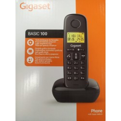 Gigaset Basic 100 Ασύρματο Τηλέφωνο (S30852-H3206-D201) Μαύρο