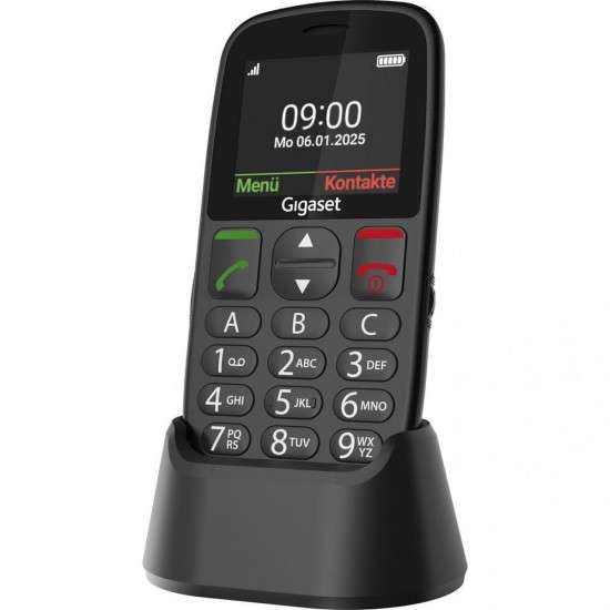 Gigaset GL395 Dual SIM Κινητό με Μεγάλα Κουμπιά (S30853-H1230-R101) Μαύρο