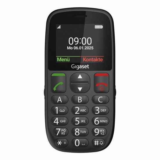 Gigaset GL395 Dual SIM Κινητό με Μεγάλα Κουμπιά (S30853-H1230-R101) Μαύρο