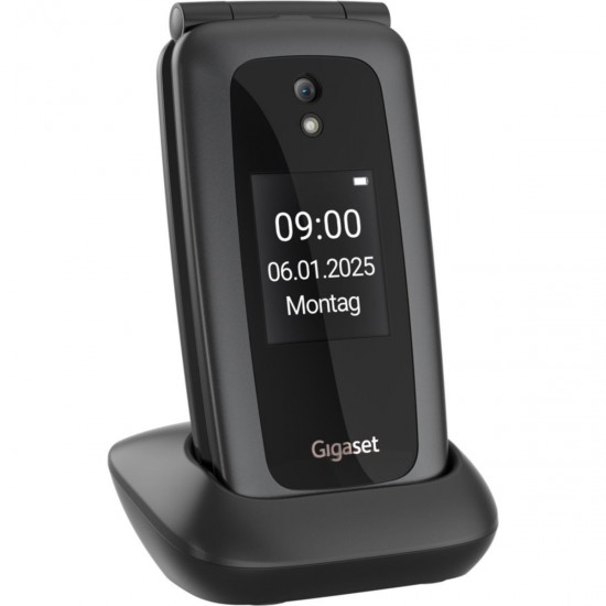 Gigaset GL795 Dual SIM Κινητό με Μεγάλα Κουμπιά Dark Grey
