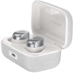 Sennheiser Momentum 4 Over Ear Ασύρματα / Ενσύρματα Ακουστικά  Hi-Fi (700366) White Silver