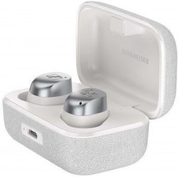 Sennheiser Momentum 4 Over Ear Ασύρματα / Ενσύρματα Ακουστικά  Hi-Fi (700366) White Silver