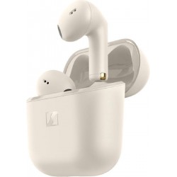 Sennheiser Accentum Open In Ear Bluetooth Handsfree Ακουστικά με Αντοχή στον Ιδρώτα και Θήκη Φόρτισης Cream