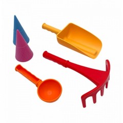 Compactoys Σετ Κουβαδάκι Παραλίας με Αξεσουάρ από Πλαστικό 7τμχ Μπλε