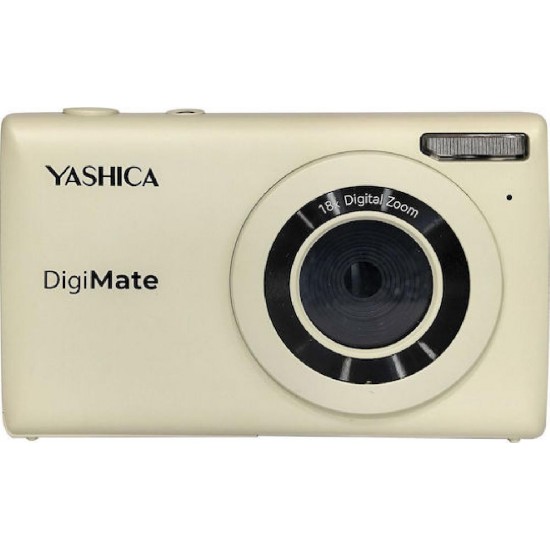 Yashica DigiMate Compact Φωτογραφική Μηχανή 8MP (YAS-DGM100-OW) Μπεζ