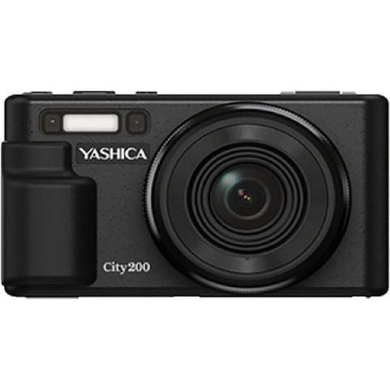 Yashica City 200 Compact Φωτογραφική Μηχανή Οπτικού Ζουμ 10x (YAS-DGC200-BK) Μαύρη