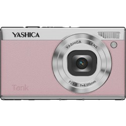 Yashica Tank Compact Φωτογραφική Μηχανή 12MP Οπτικού Ζουμ 8x Ροζ