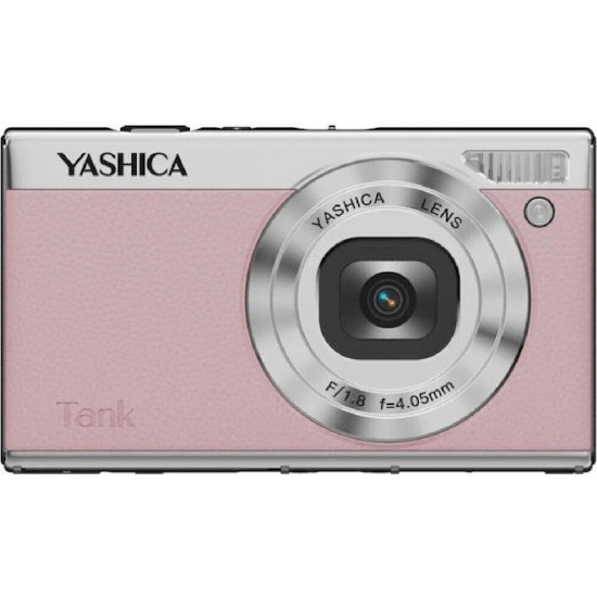 Yashica Tank Compact Φωτογραφική Μηχανή 12MP Οπτικού Ζουμ 8x Ροζ