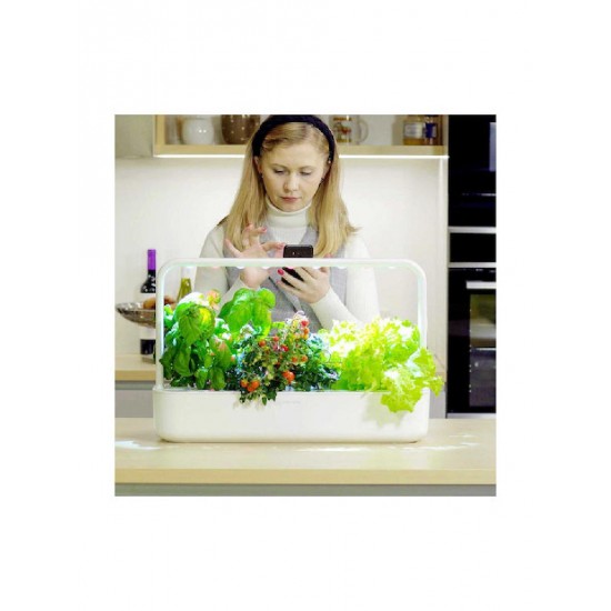 Click & Grow Smart Garden 9 Pro Γλάστρα Αυτοποτιζόμενη 60.4x18.4cm (SG9S1UNI-BT) Λευκή