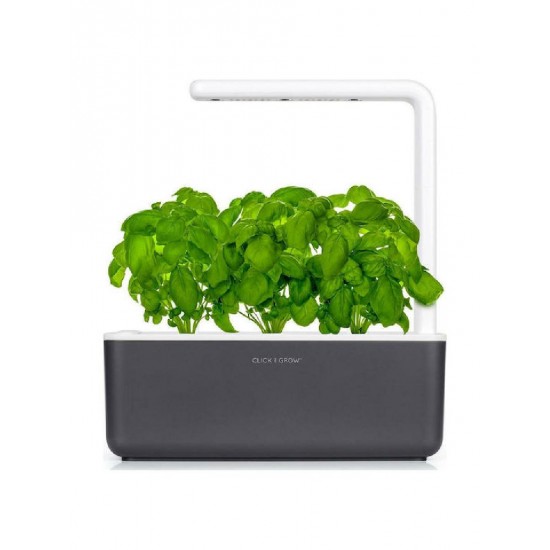 Click & Grow Smart Garden 3 Ζαρντινιέρα Φωτιζόμενη 32x21cm (SGS8UNI) Dark Grey