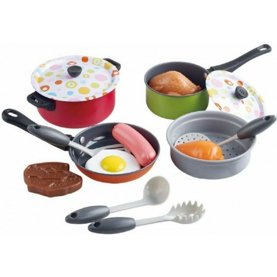 Playgo Μεταλλικό Σετ Κουζινικών Deco για 3+ Ετών 15τμχ (6840)