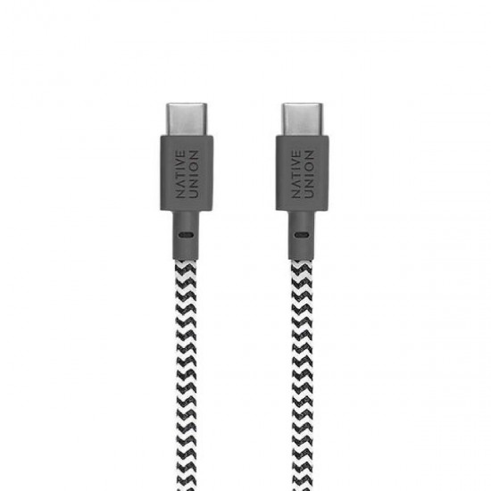 Native Union Bundle Home Charger 30W + Cable C to C (FAST30-CC-WHZEB-EU) Zebra