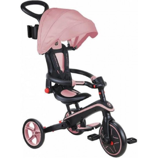 Globber Trike Explorer Παιδικό Τρίκυκλο Ποδήλατο 4 In 1 (732-210-2) Pastel Pink