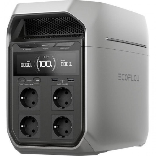 EcoFlow Delta 3 PLUS EU Portable Power Station 1kWh LiFePO4 1800W Output/1000W PV Input 5016201002