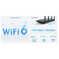 TP-LINK Archer AX12 Ασύρματο Router Wi-Fi 6 με 4 Θύρες Gigabit Ethernet (1750502926) v1.0